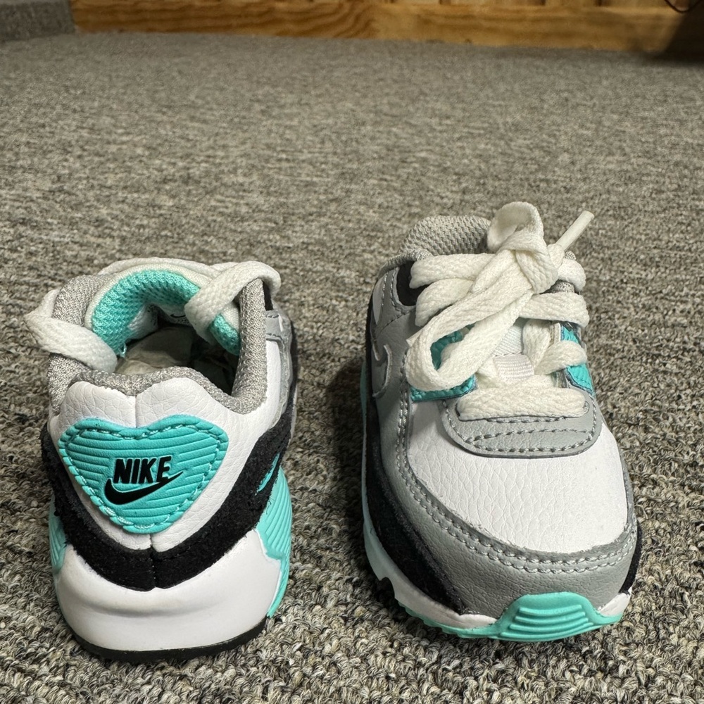 Baby Airmax  - White, Gray, and Teal